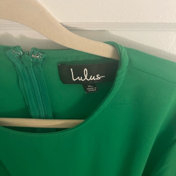 Lulus Green Long Sleeve Dress - Picture 3 of 6